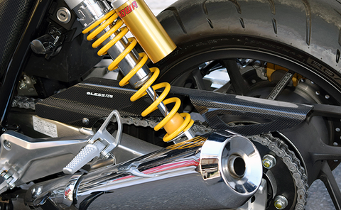 【CB1100RS】カーボン・チェーンガード（クリア塗装済み品）