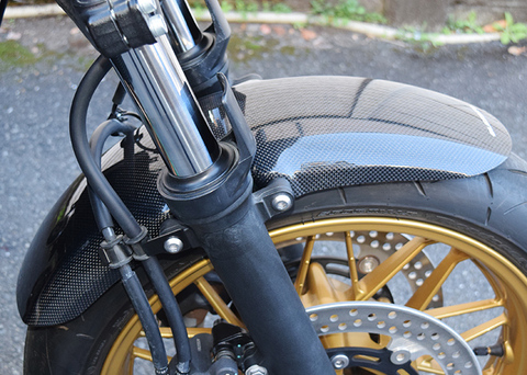 【Z650RS】フロントフェンダー（カーボン・クリア塗装済み品）