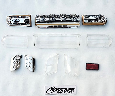 ジャイロキャノピー用　マルチリフレクター　リアシーケンシャルLEDキット＆フロントLEDウインカーキット　クリアー/クリアー