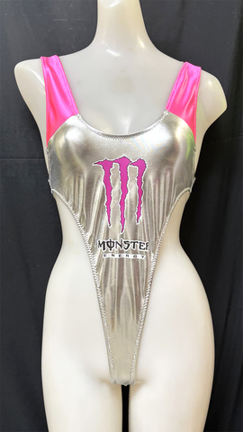 A-209r 配色ハイカットレオタード　Mサイズ【売り切り品】