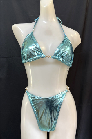 A-119z　光沢三角ビキニセット　Mサイズ