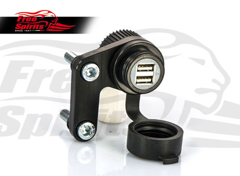 Triumph New Classic用 12V USB電源ポイント（ブラック）