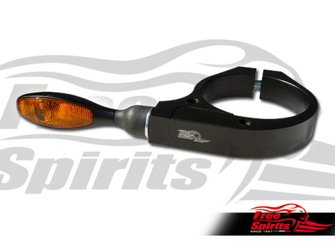 Freespirits　Italy　Triumph Classic、Harley Davidson、Indian Code 209811用フロントインジケーターライトブラケット
