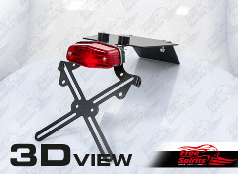 トライアンフクラシック用ナンバープレート＆アンダートレイ（ルーカスE11）