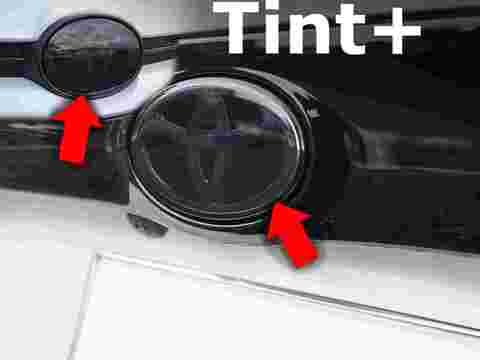 Tint+ トヨタ GRヤリス GXPA16/MXPA12 前期 前後エンブレム 用 (スモーク)