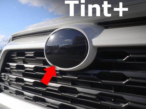 Tint+ トヨタ RAV4 MXAA52/MXAA54/AXAH52/AXAH54/AXAP54 フロントエンブレム 用 (★ブラックスモーク)