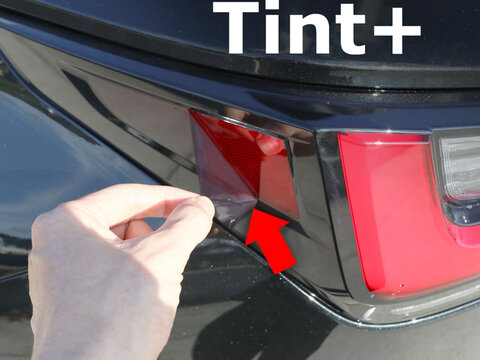 Tint+ レクサス NX250/NX450h/NX350h/NX350 AAZA20/AAZH26/AAZA25/AAZH20/TAZA25/AAZH25 テールランプサイドリフレクター 用 (スモーク)
