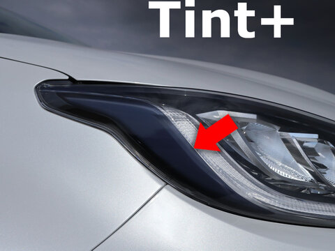 Tint+ トヨタ GRヤリス GXPA16/MXPA12 後期 ヘッドライト 用 Type3 (スモーク)
