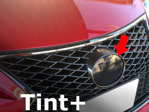 Tint+ レクサス RC-F USC10 フロントエンブレム 用 前単品 (★ブラックスモーク)