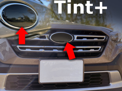 Tint+ スバル レガシィ アウトバック BT5/BT9 前後エンブレム 用 (★ブラックスモーク)
