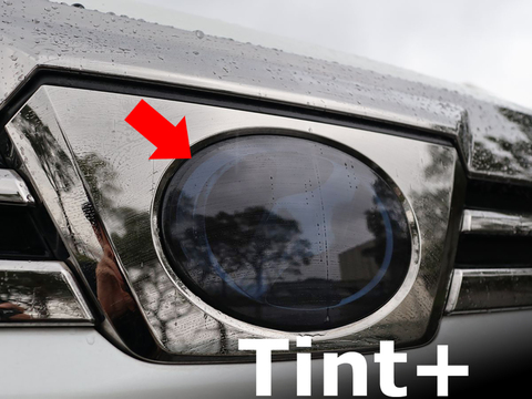 Tint+ トヨタ ヴェルファイア AGH30W/AGH35W/AYH30W/GGH30W/GGH35W 後期 フロントエンブレム 用 (スモーク)