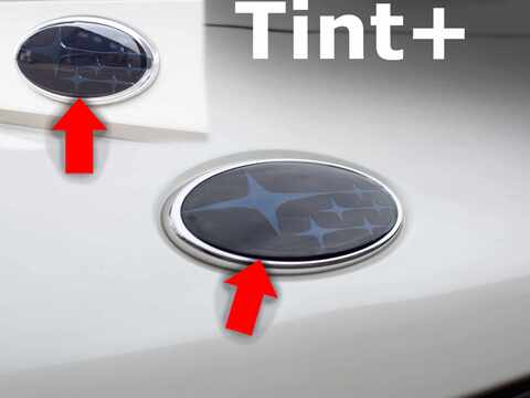 Tint+ スバル BRZ ZC6 前後エンブレム 用 (スモーク)