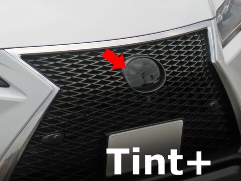 Tint+ レクサス RX200t/RX350/RX450h AGL20W/GGL20W/GYL20W型 前後エンブレム 用 (★ブラックスモーク)