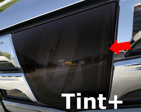 Tint+ トヨタ アルファード 30系 前期 レーダーブレーキあり フロントエンブレム 用 (★ブラックスモーク)