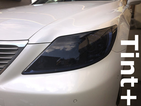 Tint+ レクサス LS460 USF40/USF41/USF45/USF46 前期 ヘッドライト 用 (スモーク) ＊受注