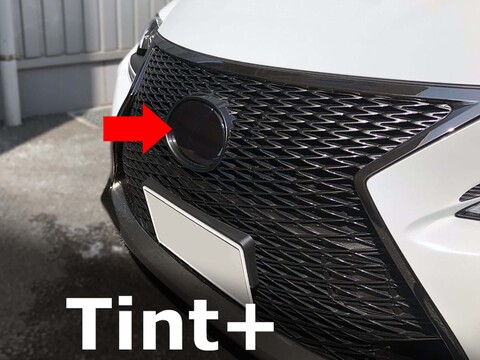 Tint+ レクサス RC-F USC10 フロントエンブレム 用 前単品 (スモーク)