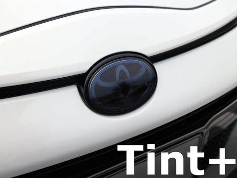 Tint+ トヨタ アクア NHP10 後期 GR 前後エンブレム 用 (スモーク)