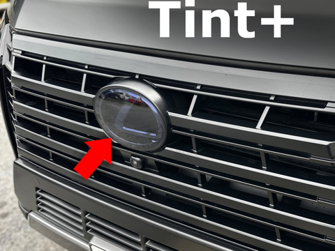 Tint+ レクサス GX550 VJA252W フロントエンブレム 用 前単品 (スモーク)