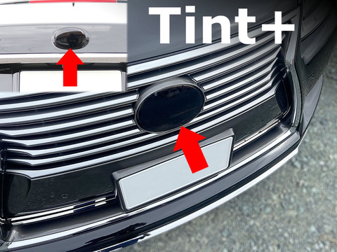 Tint+ レクサス LS600h UVF45/UVF46 後期 前後エンブレム 用 (★ブラックスモーク)