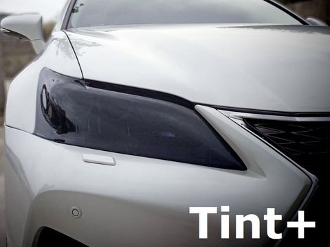 Tint+ レクサス GS250/GS350/GS450h/GS300h GRL10/AWL10/GWL10系 前期 ヘッドライト 用 Type1 (スモーク) ＊受注