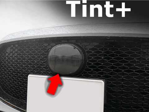 Tint+ マツダ MAZDA3 ファストバック/セダン BP5P/BP8P/BPEP/BPFP/BPFJ3P/BP5R/BP8R/BPEK3R/BPFJ3R 前期/後期 フロントエンブレム 用 (★ブラックスモーク)