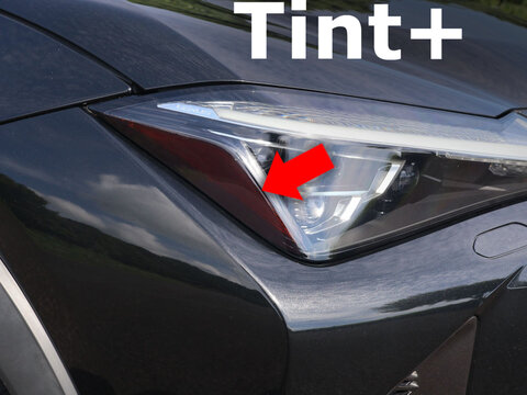 Tint+ レクサス UX200/UX250h/UX300h/UX300e MZAA10/MZAH10/MZAH11/MZAH15/MZAH16/KMA10 ヘッドライト 用 (スモーク)