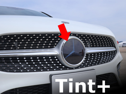 Tint+ メルセデスベンツ Aクラス W177/V177 A180/A200/A250/A35/A45 フロントエンブレム 用 (★ブラックスモーク)