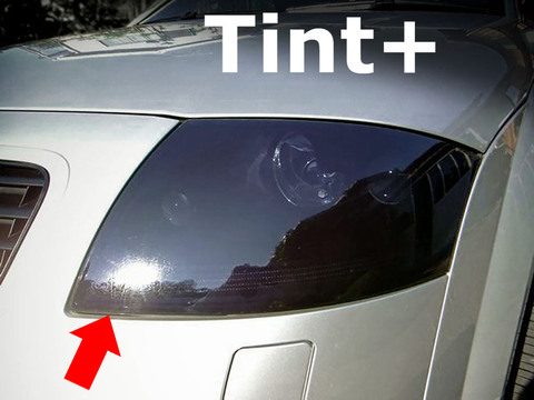 Tint+ アウディ TT 8N系 クーペ/ロードスター ヘッドライト 用 (スモーク) ＊受注