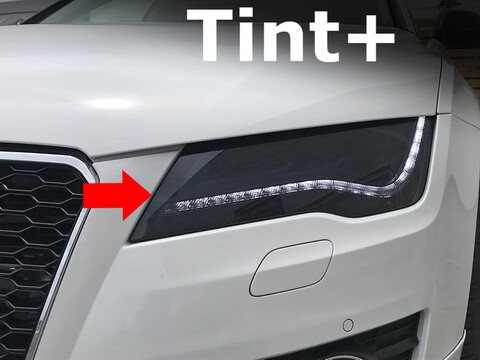 Tint+ アウディ A7/S7 スポーツバック 4G 前期 ヘッドライト 用 (スモーク) ＊受注