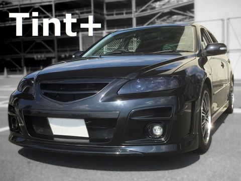 Tint+ マツダ アテンザ セダン GG3P/GGEP ヘッドライト 用 (スモーク) ＊受注
