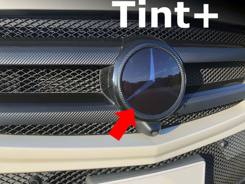 Tint+ メルセデスベンツ GLクラス X166 前期 フロントエンブレム 用 (スモーク)