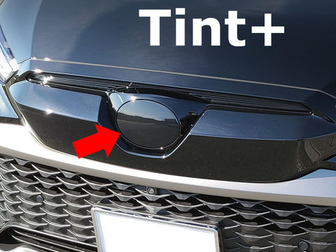 Tint+ トヨタ カローラクロス MXGA10/SZG10/ZSG10/ZVG11/ZVG13/ZVG15/ZVG16 前期/後期 フロントエンブレム 用 (★ブラックスモーク)