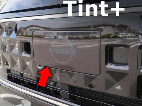Tint+ 日産 ルークス ハイウェイスター/標準型 BB1A/BB2A/BB5A/BB6A フロントエンブレム 用 (スモーク)