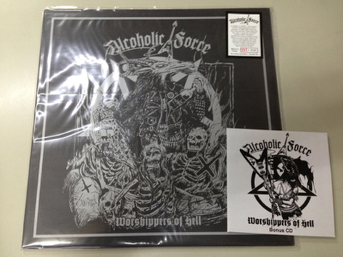 Alcoholic Force - Worshippers of hell 12” + CD