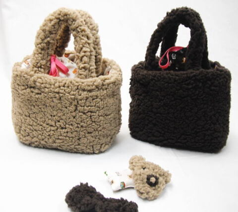 【簡単手作りキット】シープボアふわもこトートバッグ
