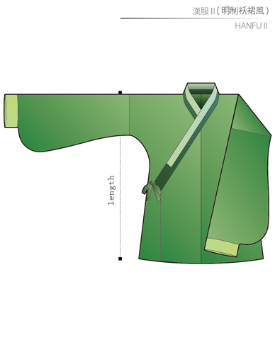 Hanfu 2 Ladies'-M size [Letter paper download pattern]