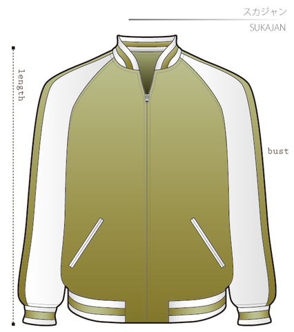 スカジャン　女性Ｍサイズ【ダウンロード型紙】