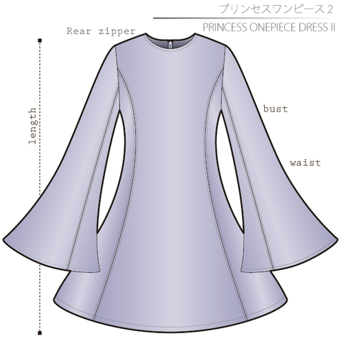 Princess Dress 2 Men's-LL size [Letter paper download pattern]