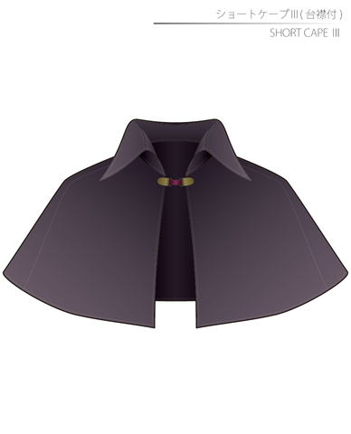 Short Cape 3 Ladies'-S size [A4 paper download pattern]