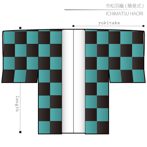 市松羽織　A3&A4 PDF【ＵＳＢユーザー様専用】