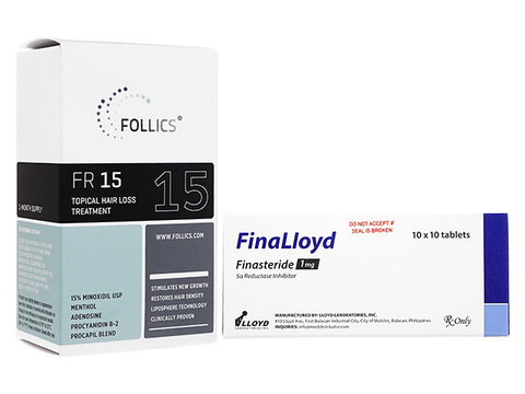 FR15ローション+フィナロイド(Follics FR15 60ml+FinaLloyd 1mg)