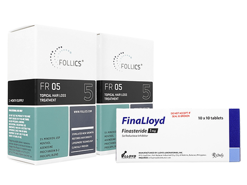 FR05ローション2本+フィナロイド(Follics FR05 60ml+FinaLloyd 1mg)
