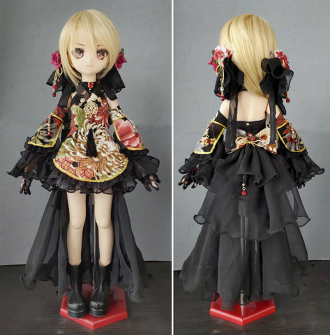 【SDM・MDDサイズ】和せぇらぁセットアップ（チョコミント）【ドール用】 SDM・MDDサイズ】和せぇらぁセットアップ（チョコミント