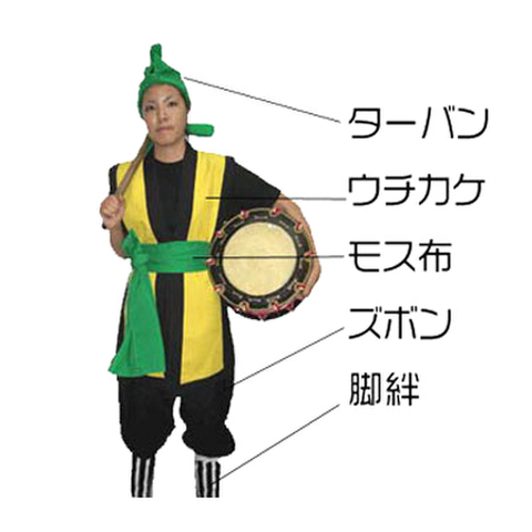 エイサー衣装のT-BOX＠沖縄