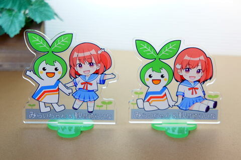 じょうてつ・みらいちゃん＆萌えっ子・観音崎らいな　コラボアクリルスタンド●