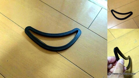 三日月レンズのゴム（パーキングライトレンズパッキン）単品