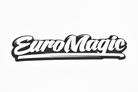 EuroMagic ステッカー白W100mm[LikeHell-Design]