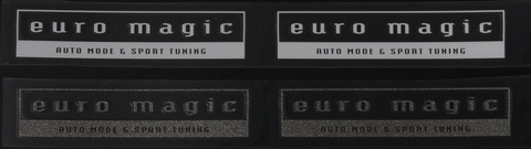 euromagicｽﾃｯｶｰ 70mm × 2ﾛｺﾞSET