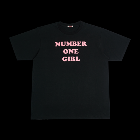 ROSÉ [ROSIE]NUMBER ONE GIRL BLACK T-SHIRT