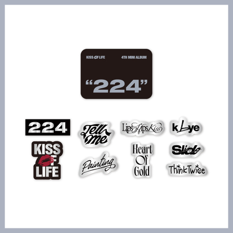 [KISS OF LIFE] JAPAN POP-UP STORE OFFICIAL MD TINCASE & STICKER SET